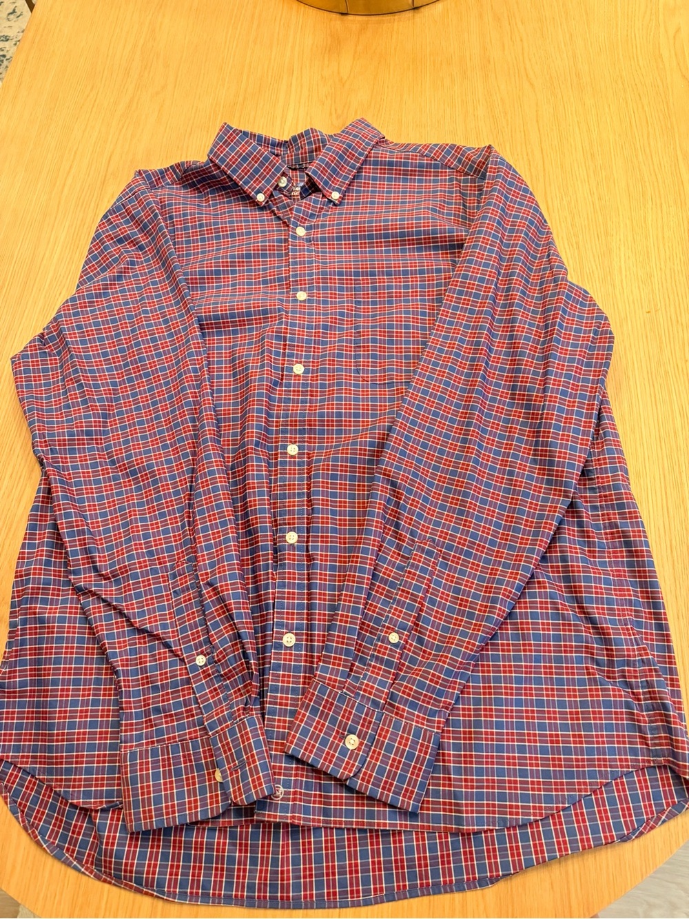 Vineyard Vines Red & Blue Plaid Button-Down Shirt